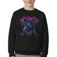 Cool Baseball F Caw F Crow Fcawf Raven Fawk Off Bird Youth Crewneck Sweatshirt Cool Baseball F Caw F Crow Fcawf Raven Fawk Off Bird Youth Crewneck Sweatshirt