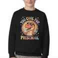 Too Cool For Preschool Dinosaur T-Rex Back To School Youth Crewneck Sweatshirt