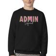 Cute Admin Squad Crew Team Back To School Administration Youth Crewneck Sweatshirt Cute Admin Squad Crew Team Back To School Administration Youth Crewneck Sweatshirt