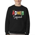 Cute Admin Squad Crew Team Back To School Office Staff Team Youth Crewneck Sweatshirt Cute Admin Squad Crew Team Back To School Office Staff Team Youth Crewneck Sweatshirt