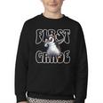 Cute Dabbing Penguin First Grade Back To School Youth Crewneck Sweatshirt Cute Dabbing Penguin First Grade Back To School Youth Crewneck Sweatshirt