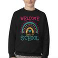 Cute Welcome Back To School First Day Of School First Day Youth Crewneck Sweatshirt Cute Welcome Back To School First Day Of School First Day Youth Crewneck Sweatshirt