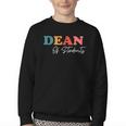 Dean Of Students Boho Cute Back To School Dean Youth Crewneck Sweatshirt