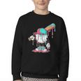 Drip Baseball For Boys Ice Cream Drip Youth Boys Sprinkles Youth Crewneck Sweatshirt
