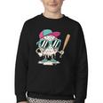 Dripping Baseball Baseball Lover Player Baseballer Youth Crewneck Sweatshirt
