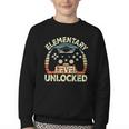 Elementary Level Unlocked Video Game Back To School Boys Youth Crewneck Sweatshirt Elementary Level Unlocked Video Game Back To School Boys Youth Crewneck Sweatshirt