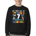 My First Day Of 2nd Grade Back To School 2nd Grade Girls Boy Youth Crewneck Sweatshirt My First Day Of 2nd Grade Back To School 2nd Grade Girls Boy Youth Crewneck Sweatshirt
