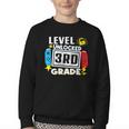 First Day Of 3rd Grade Level Unlocked Game Back To School Youth Crewneck Sweatshirt First Day Of 3rd Grade Level Unlocked Game Back To School Youth Crewneck Sweatshirt