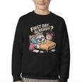 First Day Already Sloth Alarm Clock Back To School Youth Crewneck Sweatshirt First Day Already Sloth Alarm Clock Back To School Youth Crewneck Sweatshirt