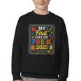 My First Day Of Pre-K 2025 Back To School Kids Youth Crewneck Sweatshirt