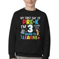My First Day Of Pre-k Back To School Preschool Girls Boys Youth Crewneck Sweatshirt My First Day Of Pre-k Back To School Preschool Girls Boys Youth Crewneck Sweatshirt