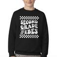 First Day Of Second Grade Vibes Girls Back To School Boys Youth Crewneck Sweatshirt First Day Of Second Grade Vibes Girls Back To School Boys Youth Crewneck Sweatshirt