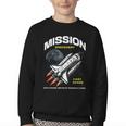 First Grade Back To School Space Rocket Astronaut Youth Crewneck Sweatshirt