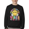Fourth Grade Vibes Smile Face Back To School Boys Girls Kids Youth Crewneck Sweatshirt Fourth Grade Vibes Smile Face Back To School Boys Girls Kids Youth Crewneck Sweatshirt