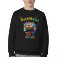 Game On 1st Grade Boys Kids Back To School Youth Crewneck Sweatshirt Game On 1st Grade Boys Kids Back To School Youth Crewneck Sweatshirt