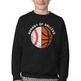 Granny Of Ballers Baseball Basketball Grandma Granny Youth Crewneck Sweatshirt