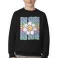 Groovy 2nd Grade Back To School First Day Of Second Grade Youth Crewneck Sweatshirt Groovy 2nd Grade Back To School First Day Of Second Grade Youth Crewneck Sweatshirt