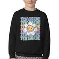 Groovy 7th Grade Back To School First Day Of Seventh Grade Youth Crewneck Sweatshirt Groovy 7th Grade Back To School First Day Of Seventh Grade Youth Crewneck Sweatshirt