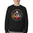 Groovy Attendance Clerk Back To School Appreciation Week Youth Crewneck Sweatshirt Groovy Attendance Clerk Back To School Appreciation Week Youth Crewneck Sweatshirt