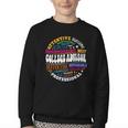 Groovy College Advisor Appreciation Week Back To School Youth Crewneck Sweatshirt