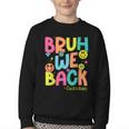 Groovy Custodian Bruh We Back To School Janitor Retro Youth Crewneck Sweatshirt Groovy Custodian Bruh We Back To School Janitor Retro Youth Crewneck Sweatshirt