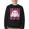 Groovy First Grade Dream Team Back To School 1st Grade Squad Youth Crewneck Sweatshirt Groovy First Grade Dream Team Back To School 1st Grade Squad Youth Crewneck Sweatshirt