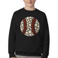 Happy Dot Day Baseball Colorful Polka Dots Boy And Youth Youth Crewneck Sweatshirt
