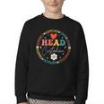 Head Custodian Appreciation Week Back To School Retro Groovy Youth Crewneck Sweatshirt Head Custodian Appreciation Week Back To School Retro Groovy Youth Crewneck Sweatshirt