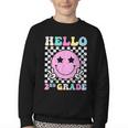 Hello 2nd Grade Groovy Back To School Second Grade Girls Kid Youth Crewneck Sweatshirt Hello 2nd Grade Groovy Back To School Second Grade Girls Kid Youth Crewneck Sweatshirt