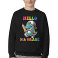 Hello 5th Grade Cute Dinosaur Back To School Boys Kids Girls Youth Crewneck Sweatshirt Hello 5th Grade Cute Dinosaur Back To School Boys Kids Girls Youth Crewneck Sweatshirt