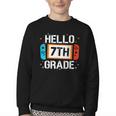 Hello 7th Grade Back To School Video Game Seventh Grade Boys Youth Crewneck Sweatshirt Hello 7th Grade Back To School Video Game Seventh Grade Boys Youth Crewneck Sweatshirt