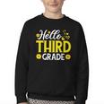 Hello Third Grade Sunflower 3rd Grade Vibes Back To School Youth Crewneck Sweatshirt Hello Third Grade Sunflower 3rd Grade Vibes Back To School Youth Crewneck Sweatshirt