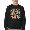 In My Homeschool Mama Era Retro Back To School Youth Crewneck Sweatshirt