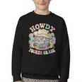 Howdy Fourth Grade Cowgirl Western 4th Grade Back To School Youth Crewneck Sweatshirt