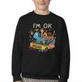 Humorous Graphic Art For School Bus Driver Back To School Youth Crewneck Sweatshirt