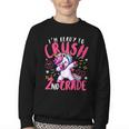 I'm Ready To Crush 2nd Grade Dabbing Unicorn Back To School Youth Crewneck Sweatshirt I'm Ready To Crush 2nd Grade Dabbing Unicorn Back To School Youth Crewneck Sweatshirt