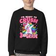 I'm Ready To Crush 3rd Grade Dabbing Unicorn Back To School Youth Crewneck Sweatshirt