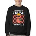 I'm Ready To Crush 7th Grade Axolotl Back To School Youth Crewneck Sweatshirt I'm Ready To Crush 7th Grade Axolotl Back To School Youth Crewneck Sweatshirt