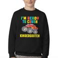 I'm Ready To Crush Kindergarten Dinosaur Back To School Boys Youth Crewneck Sweatshirt I'm Ready To Crush Kindergarten Dinosaur Back To School Boys Youth Crewneck Sweatshirt