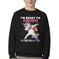 I'm Ready To Crush Kindergarten Unicorn Back To School Youth Crewneck Sweatshirt I'm Ready To Crush Kindergarten Unicorn Back To School Youth Crewneck Sweatshirt
