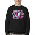 In My Instructional Aide Era Groovy Back To School Youth Crewneck Sweatshirt