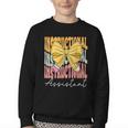 Instructional Assistant Groovy Coquette Bow Back To School Youth Crewneck Sweatshirt Instructional Assistant Groovy Coquette Bow Back To School Youth Crewneck Sweatshirt