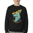 Kickflip Into 4th Grade Skateboard Lover Back To School Youth Crewneck Sweatshirt