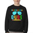 Kindergarten Dude First Day Back To School Kids Boys Youth Crewneck Sweatshirt Kindergarten Dude First Day Back To School Kids Boys Youth Crewneck Sweatshirt