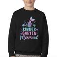 Kindergarten Mermaid Back To School Girls First Day Kinder Youth Crewneck Sweatshirt Kindergarten Mermaid Back To School Girls First Day Kinder Youth Crewneck Sweatshirt