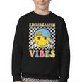 Kindergarten Vibes Kid Back To School Class Kindergarten Boy Youth Crewneck Sweatshirt Kindergarten Vibes Kid Back To School Class Kindergarten Boy Youth Crewneck Sweatshirt