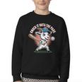 Knock It Outa The Park Baseball Goat Home Run Youth Crewneck Sweatshirt Knock It Outa The Park Baseball Goat Home Run Youth Crewneck Sweatshirt