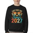 Last First Day Senior 2027 Back To School Students Tee Youth Crewneck Sweatshirt Last First Day Senior 2027 Back To School Students Tee Youth Crewneck Sweatshirt