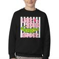 Later Second Grader Cute Alligator Back To School Graduation Youth Crewneck Sweatshirt