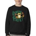 Leaping Into Pre-K Jumping Tree Frog Back To School Fun Youth Crewneck Sweatshirt Leaping Into Pre-K Jumping Tree Frog Back To School Fun Youth Crewneck Sweatshirt